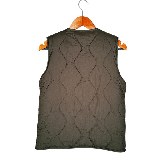 HARTFORD ALTERNATIVE CLASSICS Reversible Sherpa Quilted Nylon Puffer Gilet - Picture 7 of 10